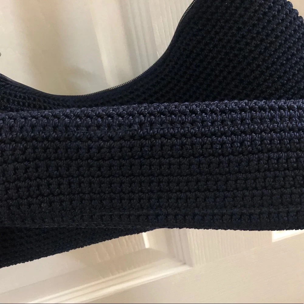 The Sak Dark Navy Hand-crocheted Hobo PETA Approved & Vegan Certified